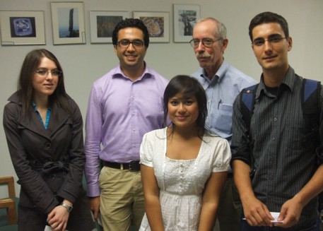 UofT scholarship recipients at award presentation at October KEGS meeting.