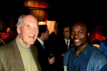 Dr. Norman Paterson and Emmanuel Bongajum